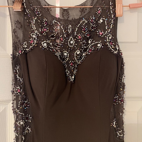 Gorgeous jeweled long gown . Worn only once ! - Picture 5 of 8